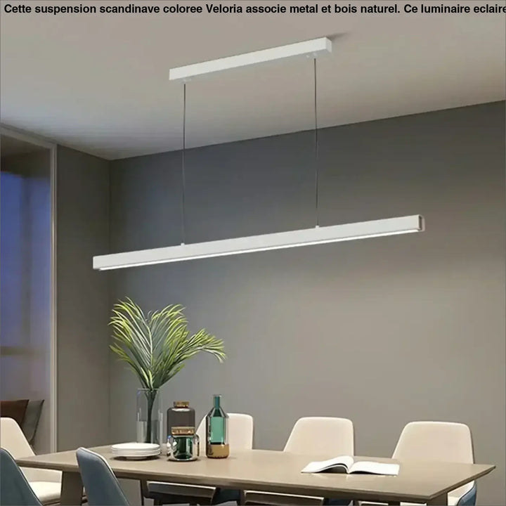 Modern LED Pendant Light For Living Dining Room Restaurant Office Long Simple Chandelier Home Deco Lighting Fixture