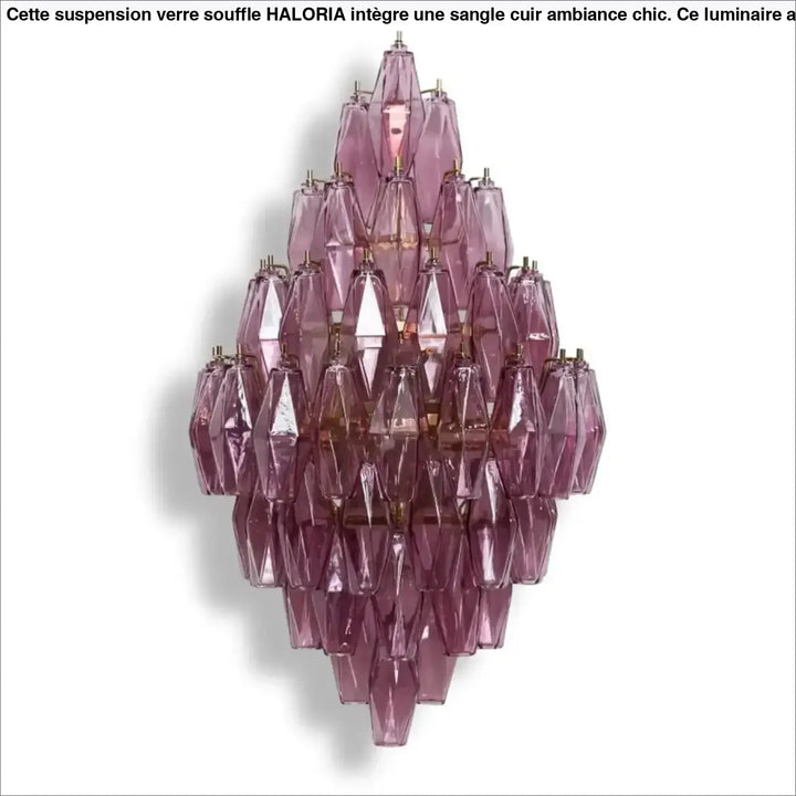 Applique murale contemporaine en verre design géométrique
