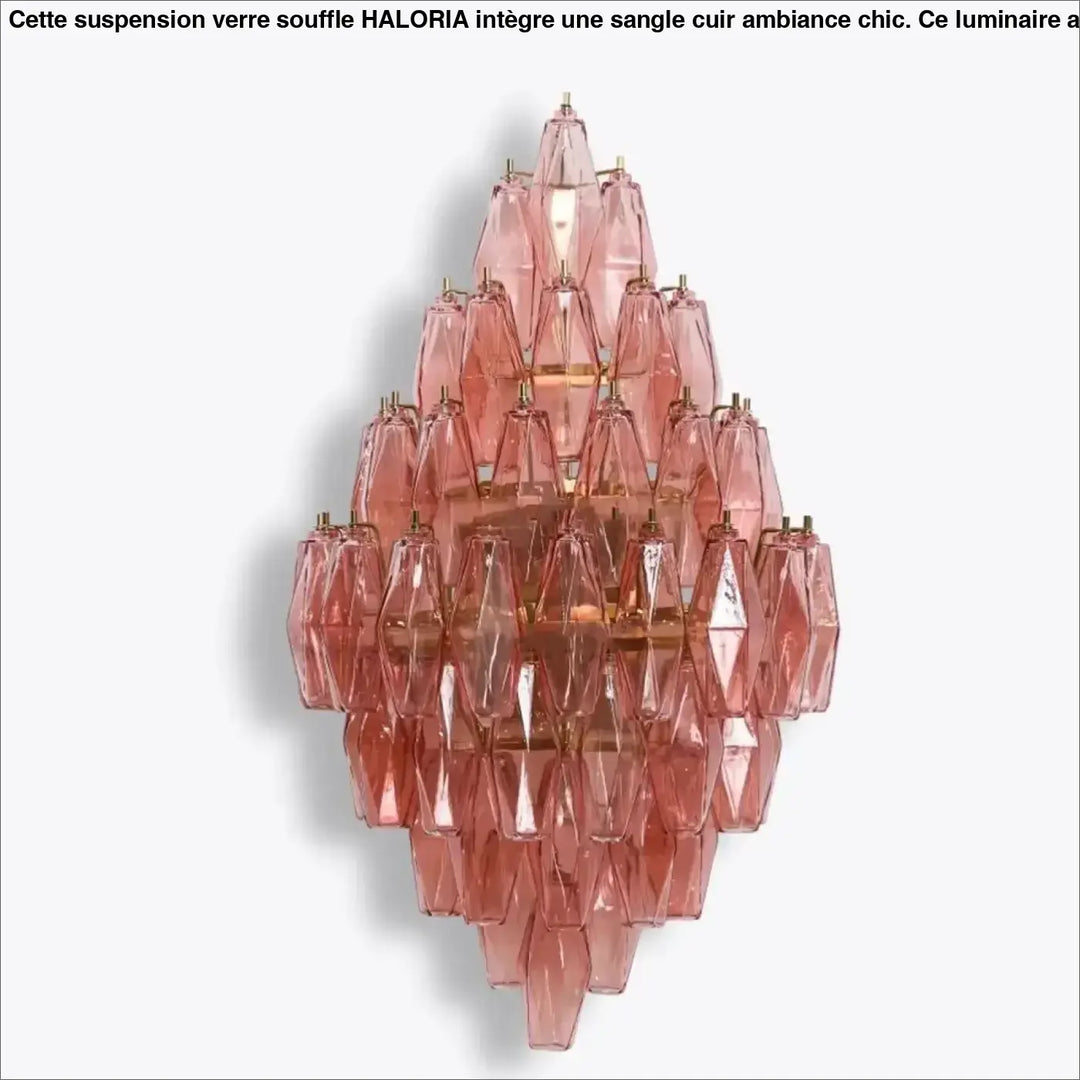 Applique murale contemporaine en verre design géométrique