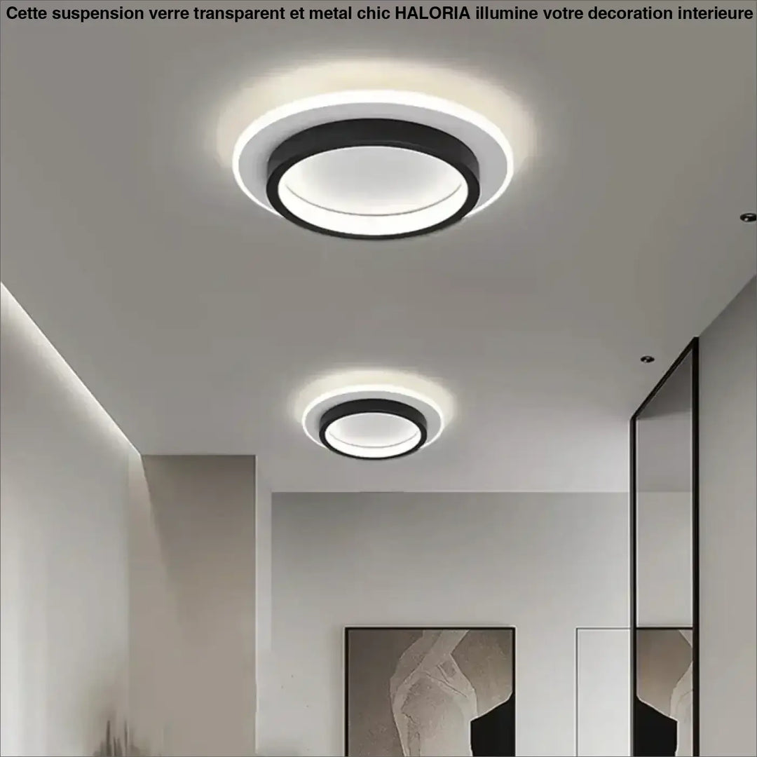 Plafonnier rond led moderne design épuré et lumineux