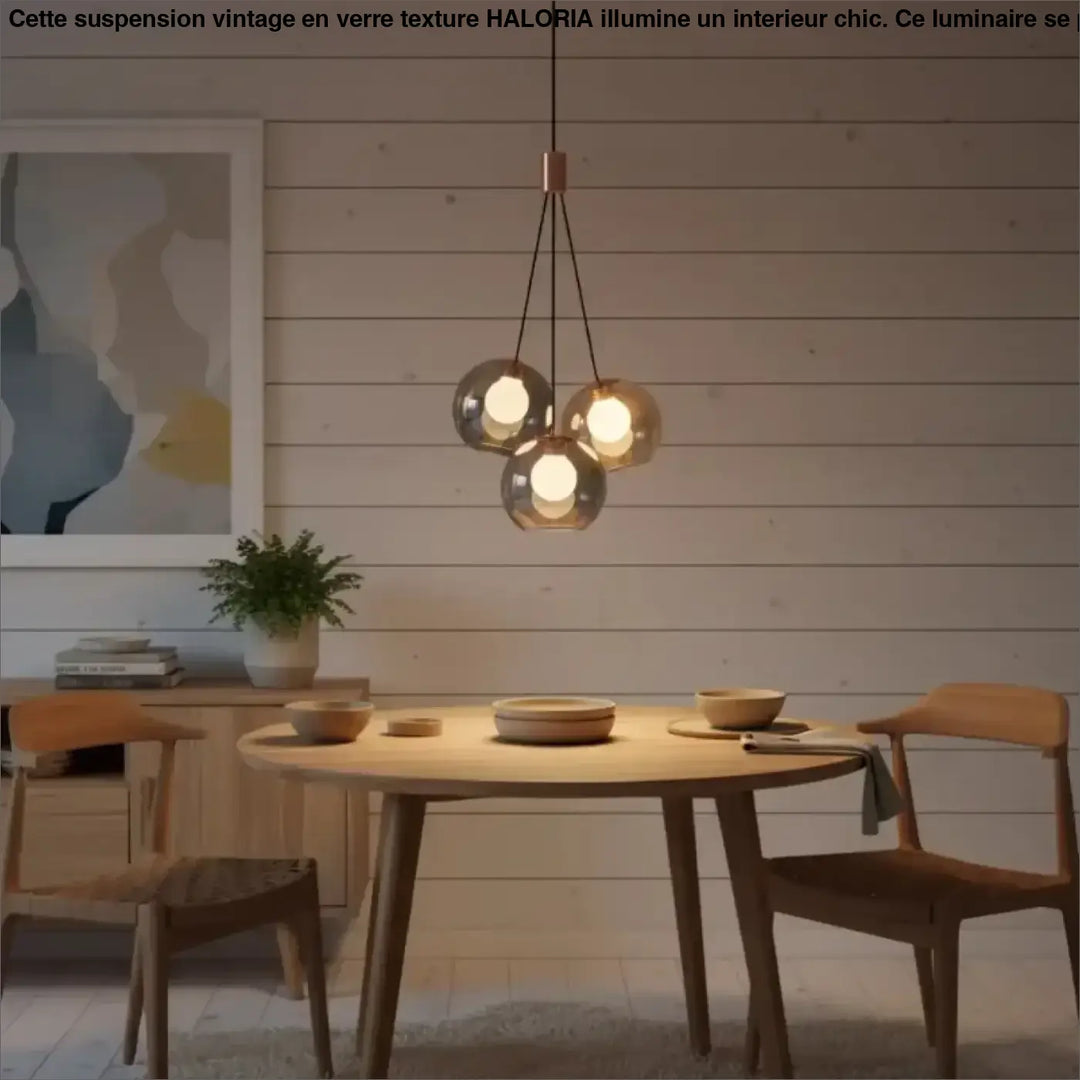 Luminaire plafonnier troniu suspension luminaire moderne en cuivre avec trois globes en verre pour salle à manger plus qu’un éclairage