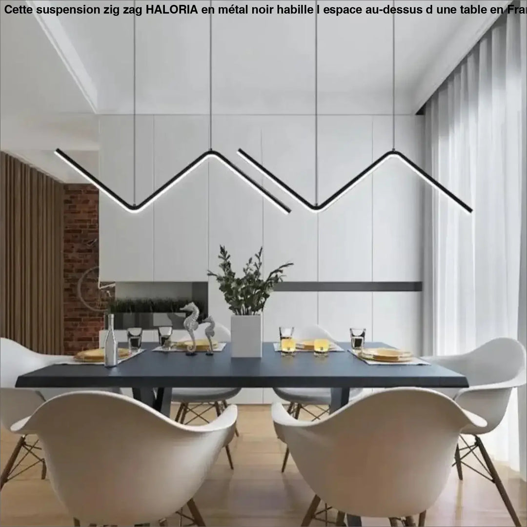 Suspension Zig Zag En Acrylique Au Design Moderne