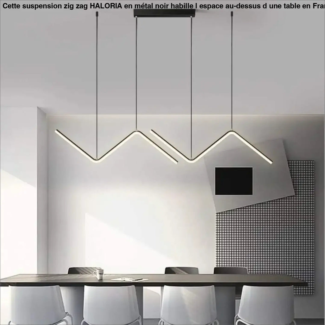 Suspension Zig Zag En Acrylique Au Design Moderne