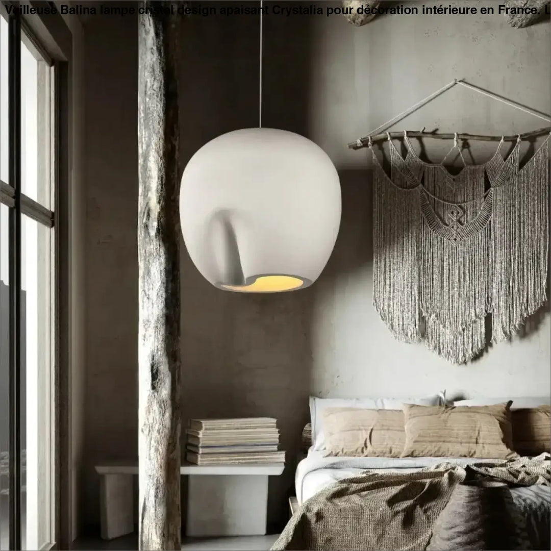 Suspension luminaire forme organique style contemporain