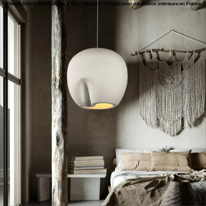 Suspension luminaire forme organique style contemporain