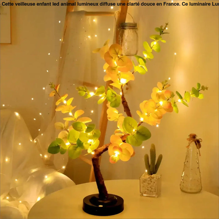 Lampe de table arbre lumineux led design nature chic