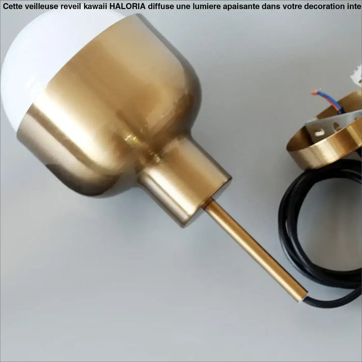 Suspension luminaire nova en laiton finition sphérique avec ampoule blanche et câblage apparent pour un style minimaliste plus agréable