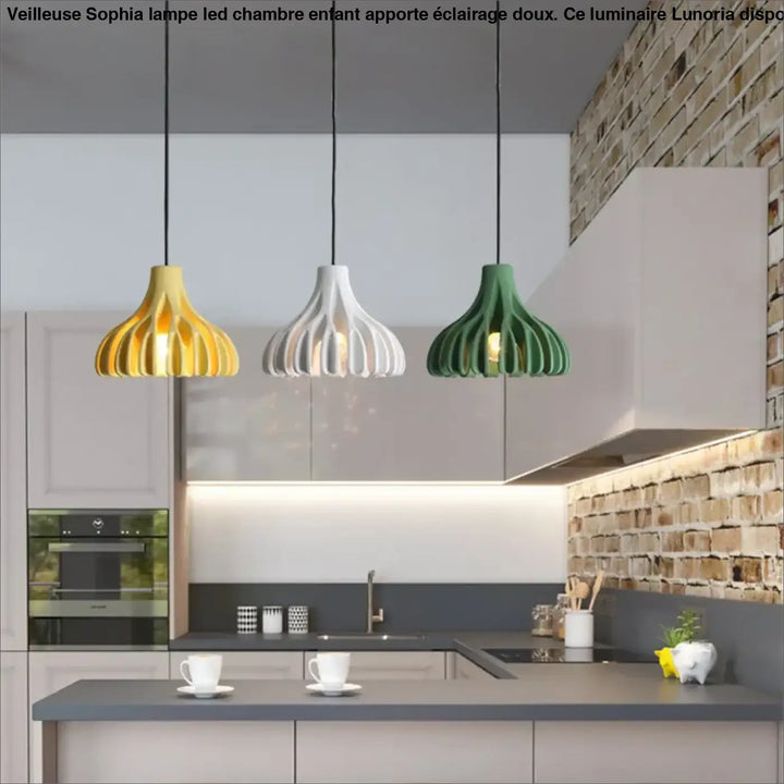 Suspension luminaire design moderne avec éclairage led style